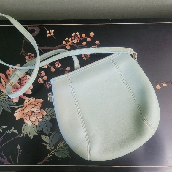 Authentic Rare Coach 9990 small blue frame crossbody bag - Picture 3 of 6